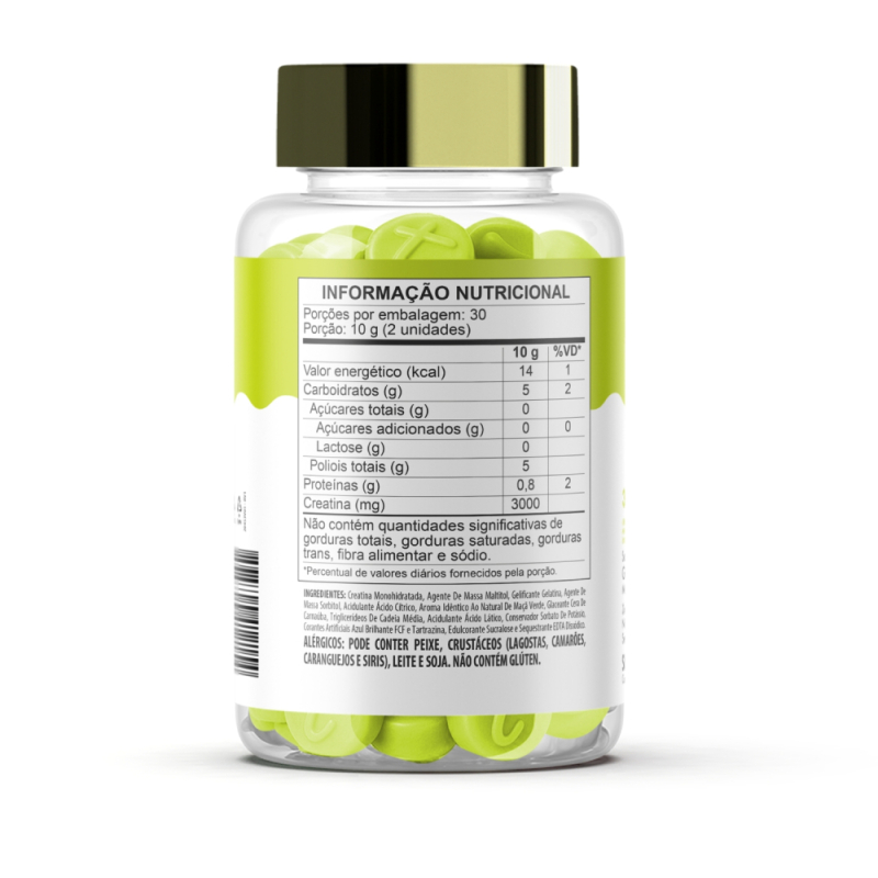 03 POTES CREATINA EM GOMAS COM 60 unid - GOALMY GUMMIES CREATINE 03 POTES CREATINA EM GOMAS COM 60 unid - GOALMY GUMMIES CREATINE