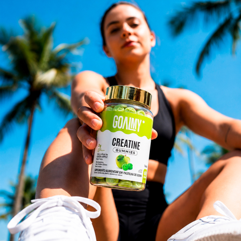 CREATINA EM GOMAS - GOALMY GUMMIES CREATINE - GREEN APPLE - 60 un CREATINA EM GOMAS - GOALMY GUMMIES CREATINE - GREEN APPLE - 60 un