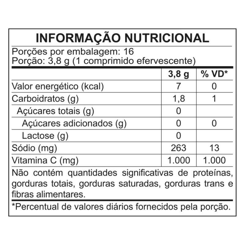 FIZZ UP VITAMINA C 1000mg - SABOR ACEROLA - 16 COMPRIMIDOS EFERVESCENTES