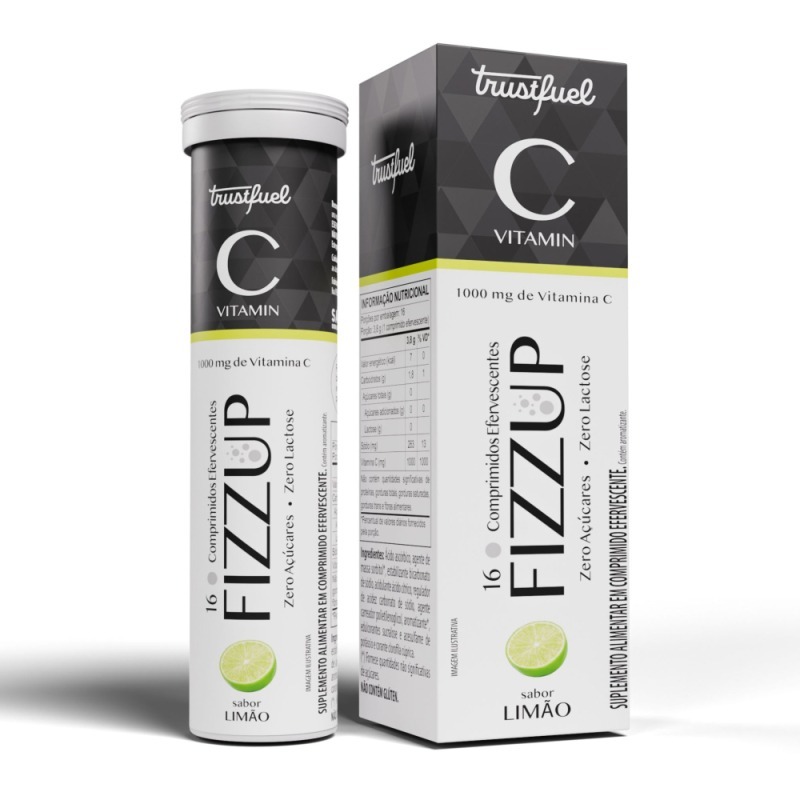 FIZZ UP VITAMINA C 1000mg - SABOR LIMÃO - 16 COMPRIMIDOS EFERVESCENTES FIZZ UP VITAMINA C 1000mg - SABOR LIMÃO - 16 COMPRIMIDOS EFERVESCENTES