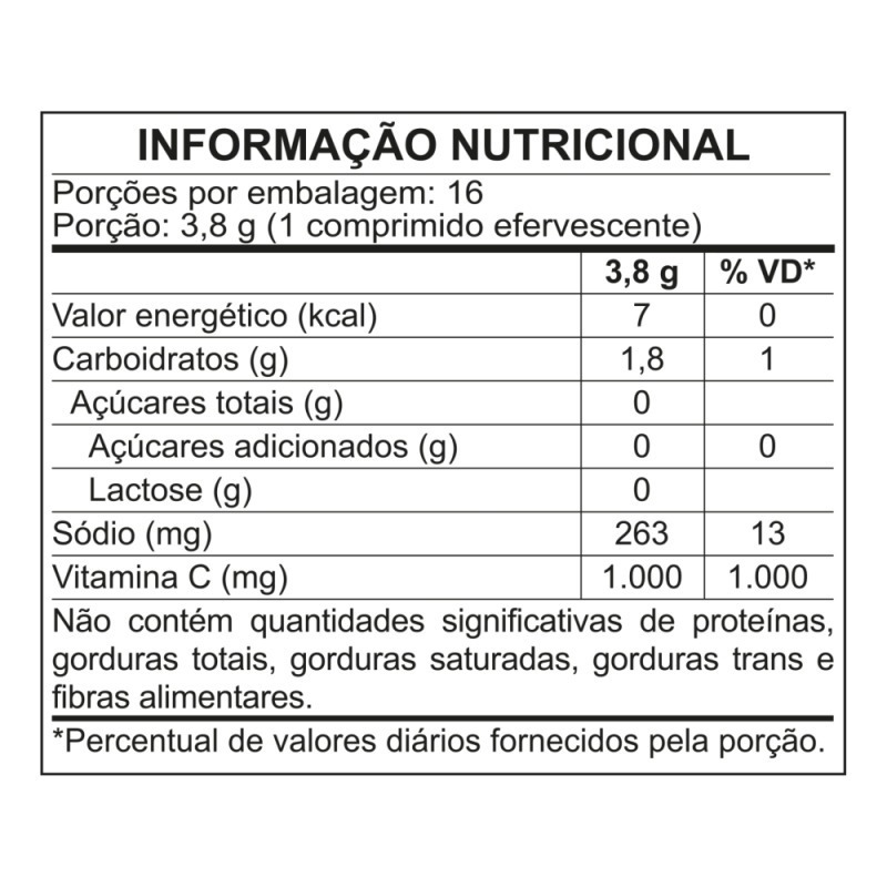 FIZZ UP VITAMINA C 1000mg - SABOR LARANJA - 16 COMPRIMIDOS EFERVESCENTES