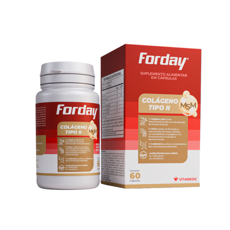 Forday Colágeno Tipo II - 60 capsulas Forday Colágeno Tipo II - 60 capsulas