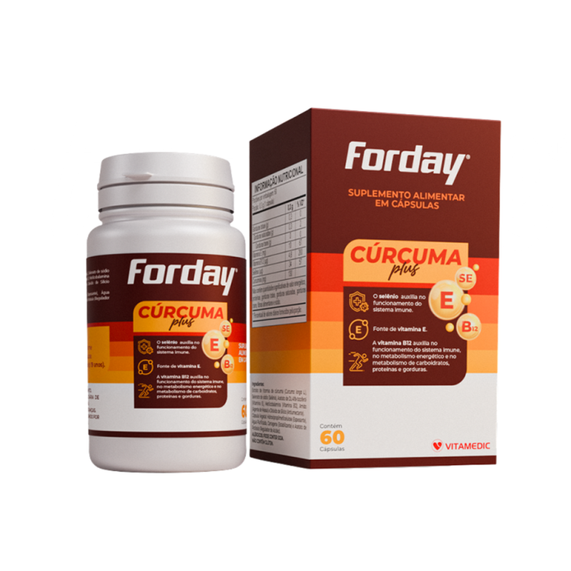 Forday - Cúrcuma Plus - 60 capsulas