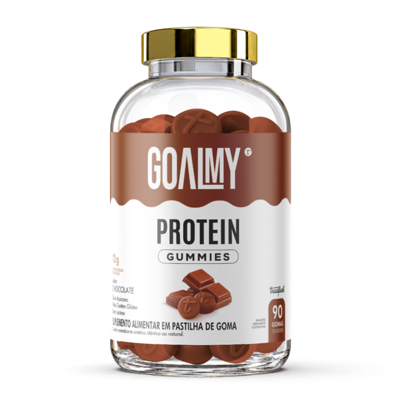 GOALMY GUMMIES PROTEIN - CHOCOLATE - 90 GOMAS GOALMY GUMMIES PROTEIN - CHOCOLATE - 90 GOMAS