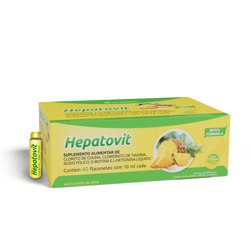 HEPATOVIT ABACAXI 10ML C/60 FLACONETES