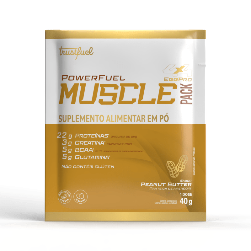 MUSCLE PACK EGG PROTEIN PEANUT BUTTER 40g - MONODOSE