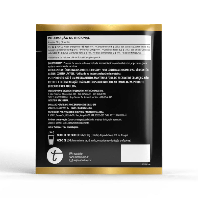 POWERFUEL PROTEIN CÔCO MONODOSE 30g