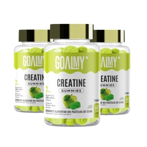 03 POTES CREATINA EM GOMAS COM 60 unid - GOALMY GUMMIES CREATINE 03 POTES CREATINA EM GOMAS COM 60 unid - GOALMY GUMMIES CREATINE