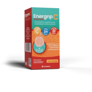 ENERGRIP C, D E Zn - TRIPLA ACAO COM 10 COMPRIMIDOS EFERVESCENTES ENERGRIP C, D E Zn - TRIPLA ACAO COM 10 COMPRIMIDOS EFERVESCENTES