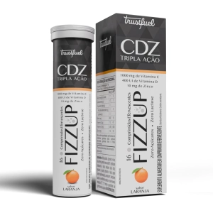 FIZZ UP CDZ - Vitaminas C, D e Zinco - 16 COMP EFERVESCENTES