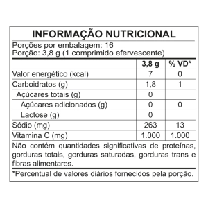 FIZZ UP VITAMINA C 1000mg - SABOR LARANJA - 16 COMPRIMIDOS EFERVESCENTES
