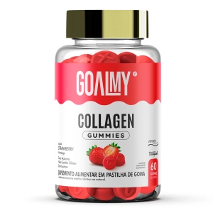 GOALMY GUMMIES COLLAGEN - STRAWBERRY - COLÁGENO VERISOL + VIT. C e E - 60 gomas GOALMY GUMMIES COLLAGEN - STRAWBERRY - COLÁGENO VERISOL + VIT. C e E - 60 gomas