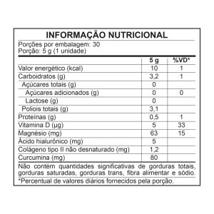 Tabela Nutricional - GOALMY GUMMIES FLEXFUEL - COLÁGENO, CÚRCUMA & ÁCIDO HIALURÔNICO - ORANGE}
