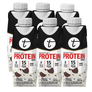 POWERFUEL WHEY PROTEIN UHT COOKIES AND CREAM 250ML - 6 PACK POWERFUEL WHEY PROTEIN UHT COOKIES AND CREAM 250ML - 6 PACK