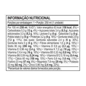 Tabela Nutricional - SHAKE KIDS GROWTH - VIDA VEG + TRUSTFUEL - MORANGO 250ML}