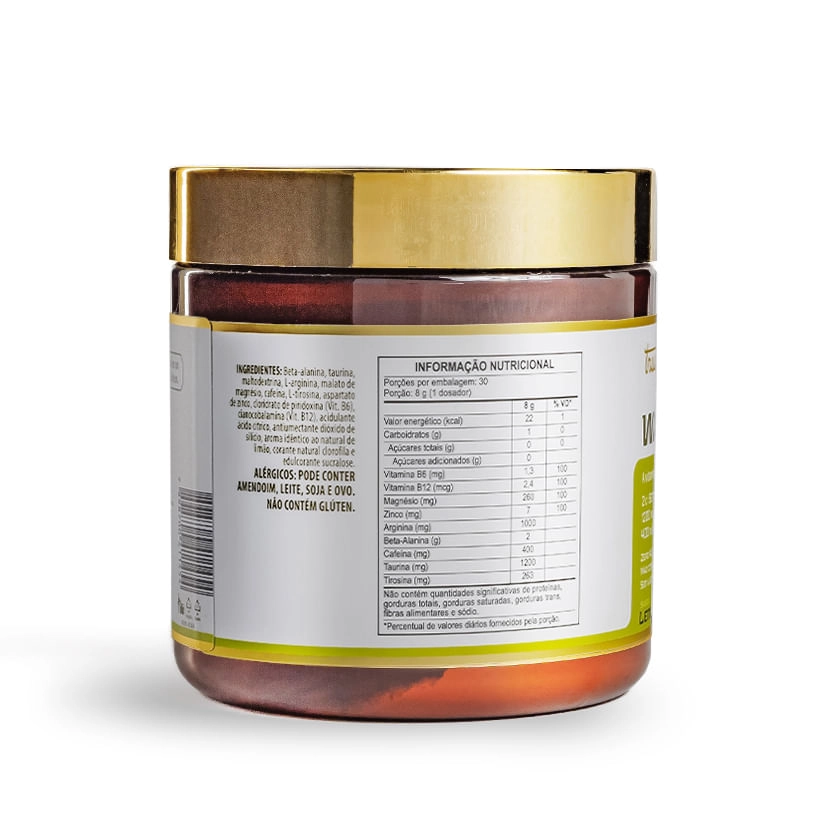 WARM UP ULTRA - PRÉ-TREINO & METABOLISMO - LEMON - 240G WARM UP ULTRA - PRÉ-TREINO & METABOLISMO - LEMON - 240G
